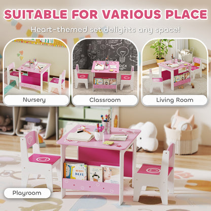 Conjunto de mesa y sillas para niños — Lote de 3