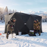 4 Person Pop-Up Ice Fishing Tent 360 x 180 x 202 cm