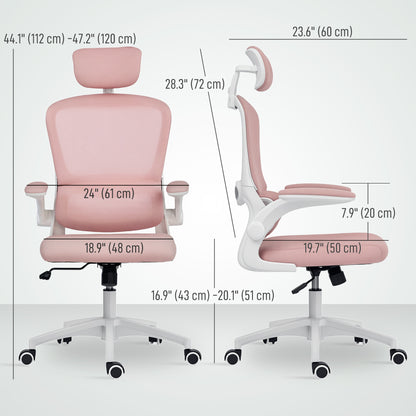 Ergonomic office chair high back rotatable headrest