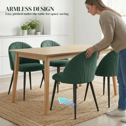 Dining chairs upholstered set of 4