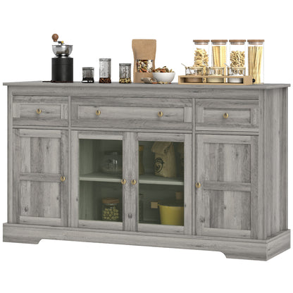 Sideboard buffet cabinet with glass doors