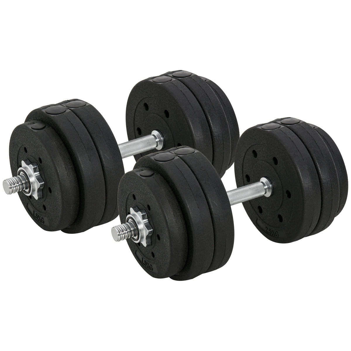 Adjustable Dumbbells 30 kg — Set of 14