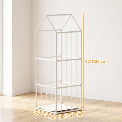 Cajón de juguetes estilo jaula de zoo 47x47x132 cm
