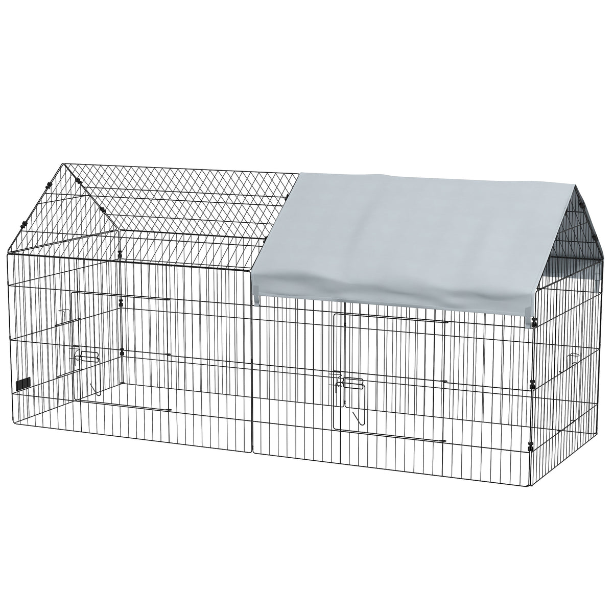 Large alloy steel small animal cage with roof
