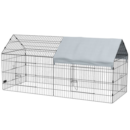 Large alloy steel small animal cage with roof