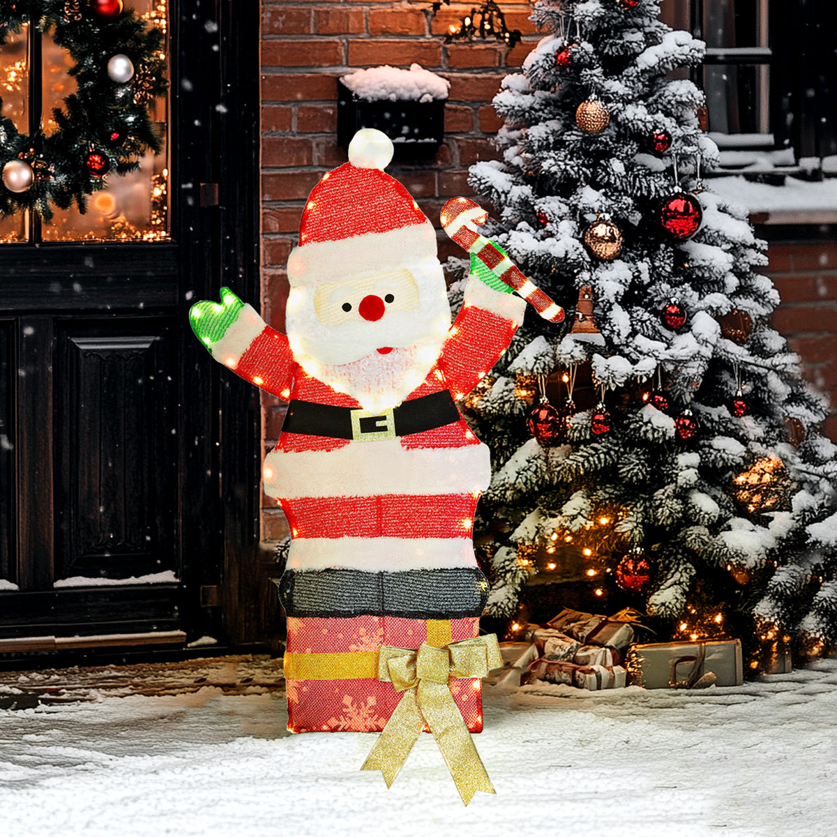 Lighted LED Santa Claus Christmas Decoration 93 cm