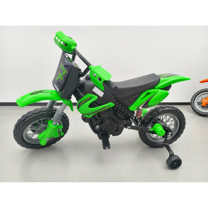 Moto eléctrica para niños de 12 V con ruedas de entrenamiento