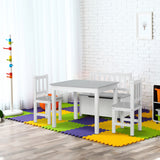 Kids Wooden Table and Chair Set — Set of 4