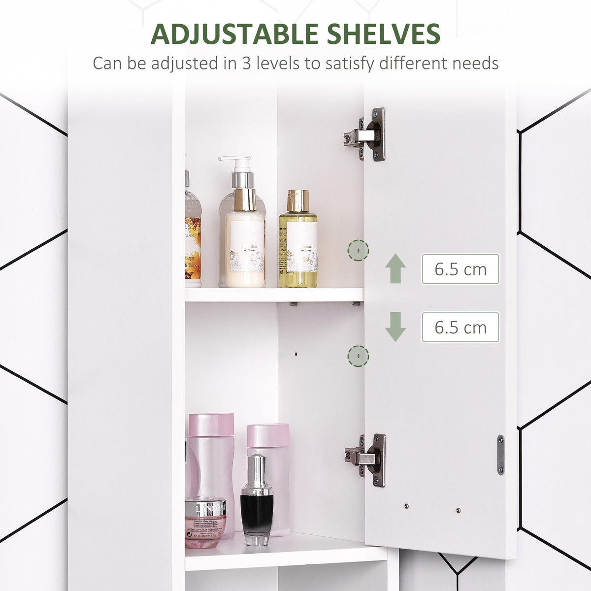 Mueble de baño alto y estrecho de madera