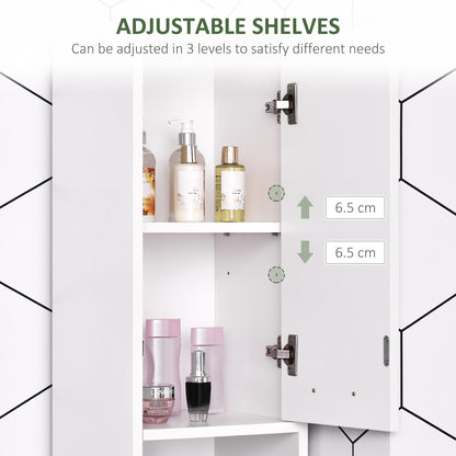 Mueble de baño alto y estrecho de madera