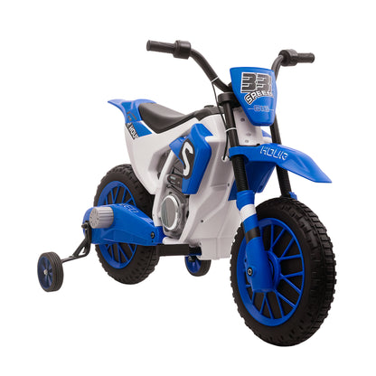 Electric motorcycle kids 12V removable wheels