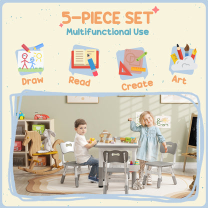 Conjunto de mesa y sillas ajustables para niños pequeños — Lote de 5