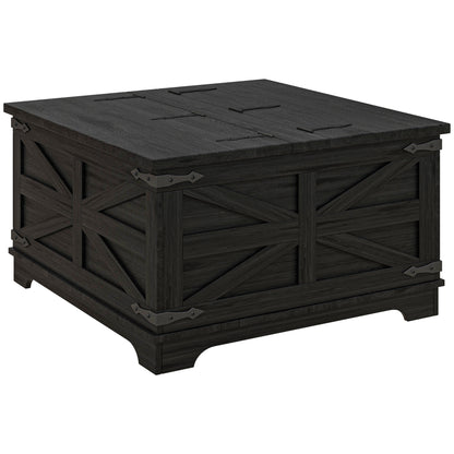 Farmhouse coffee table with hidden storage