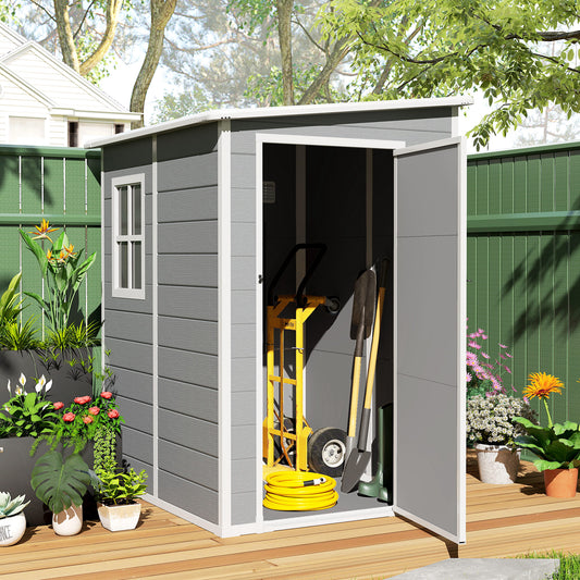 Lean-to Garden Shed 4x5 with Lockable Window