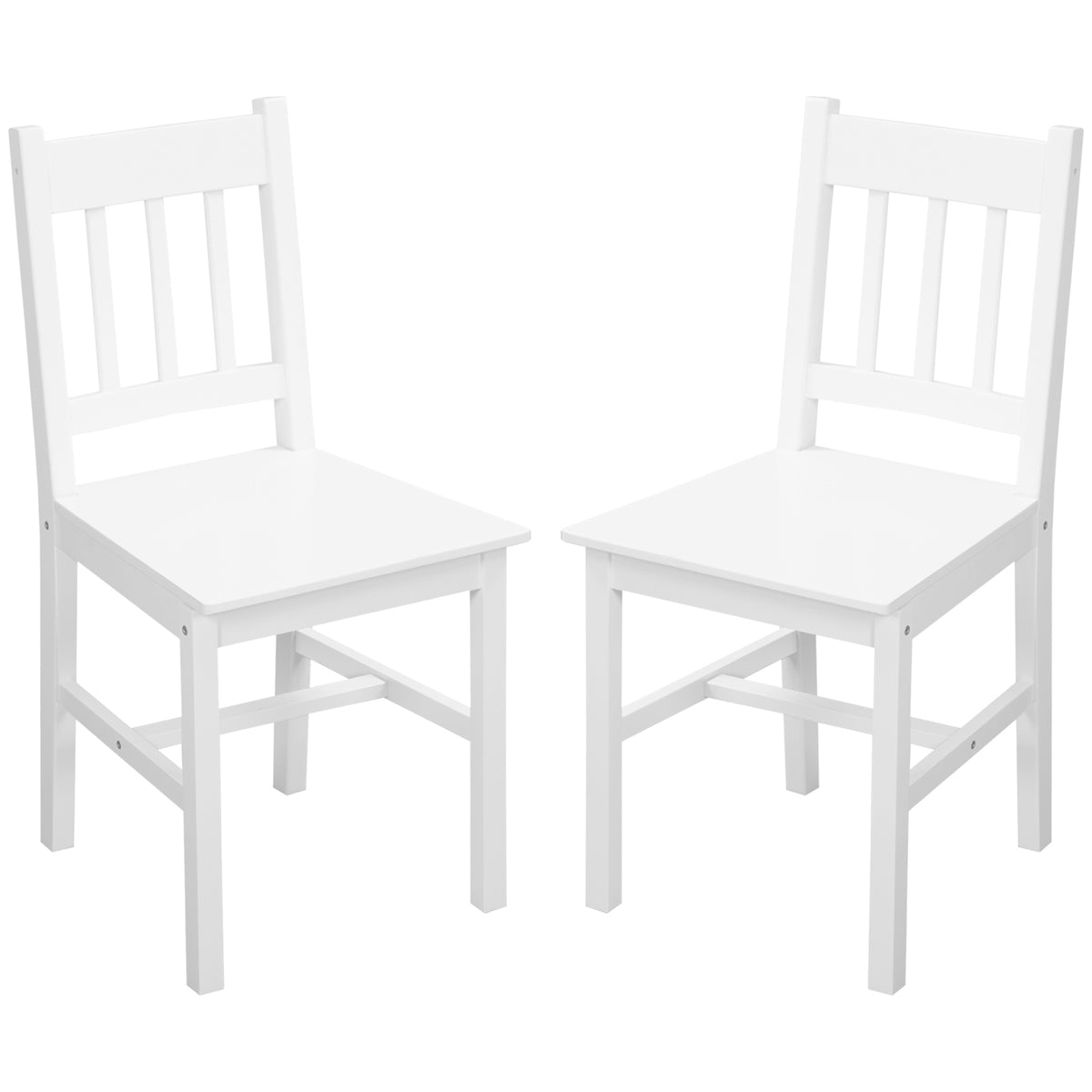 Dining Chairs Set of 2 Pine Wood