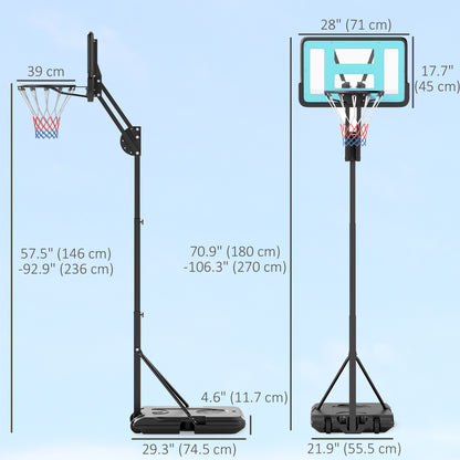 Kids adjustable basketball hoop