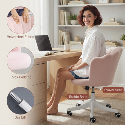 Office chair armless swivel adjustable height desk chair
