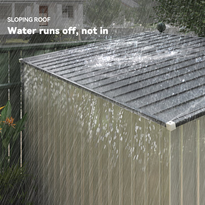 Galvanised Steel Lean-To Garden Storage Shed