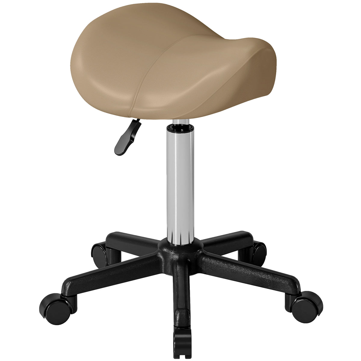 Ergonomic Saddle Stool Rolling Swivel with Wheels