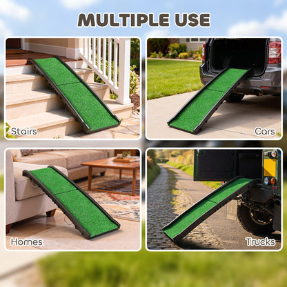 Folding Dog Ramp 150 cm Grass Surface