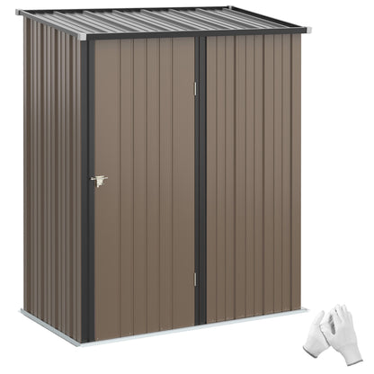Galvanized Steel Storage Shed with Lockable Door