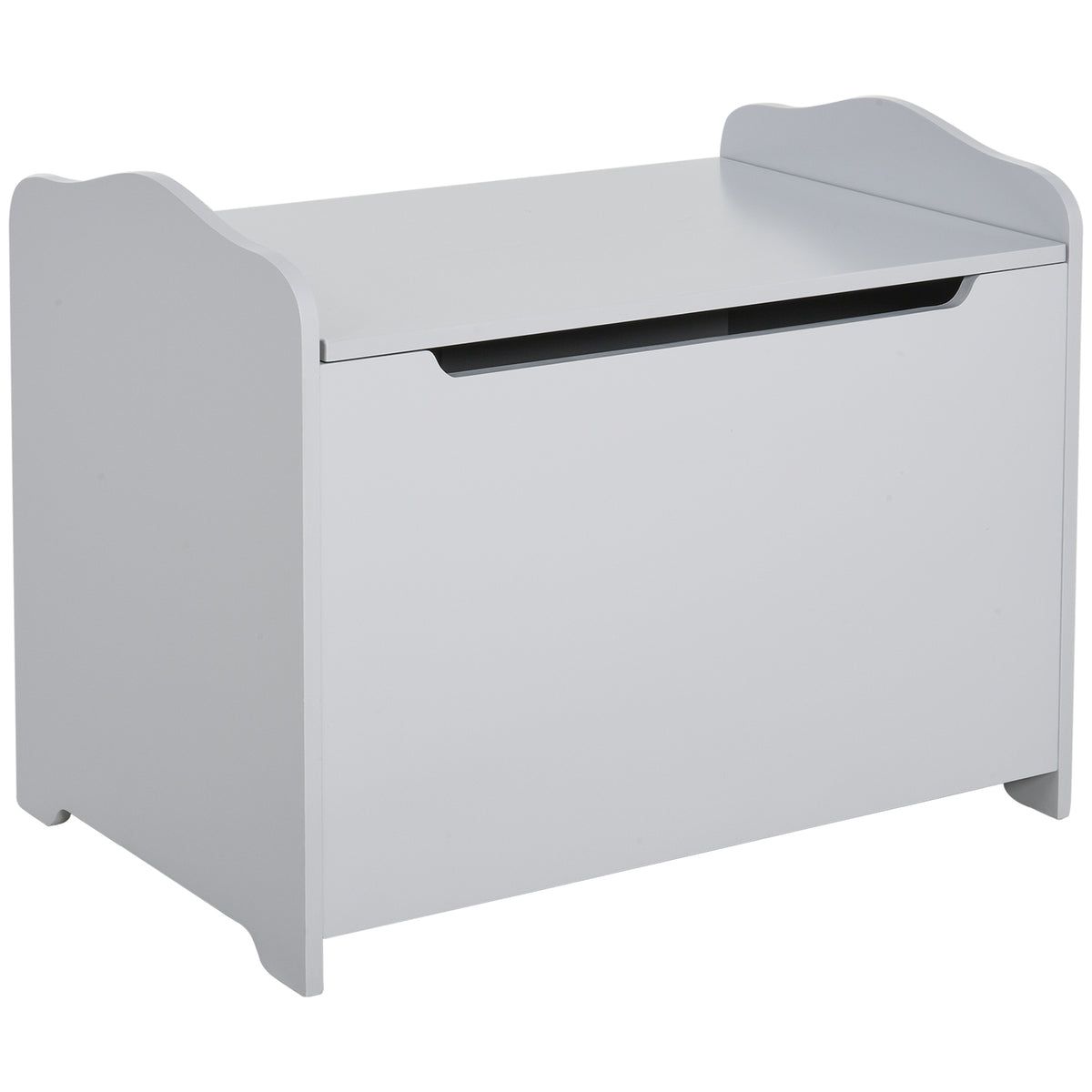 Kids Wooden Toy Storage Chest with Safety Lid