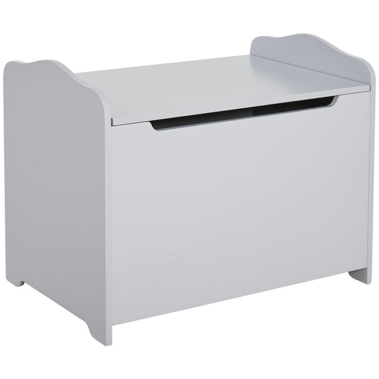 Kids Wooden Toy Storage Chest with Safety Lid