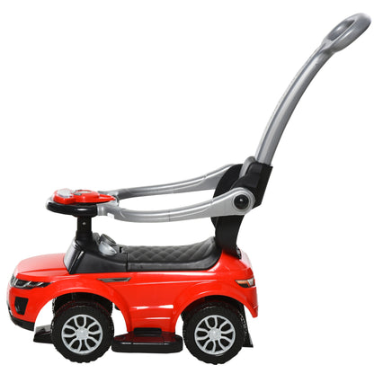3-in-1 Toddler Push Ride-On Car