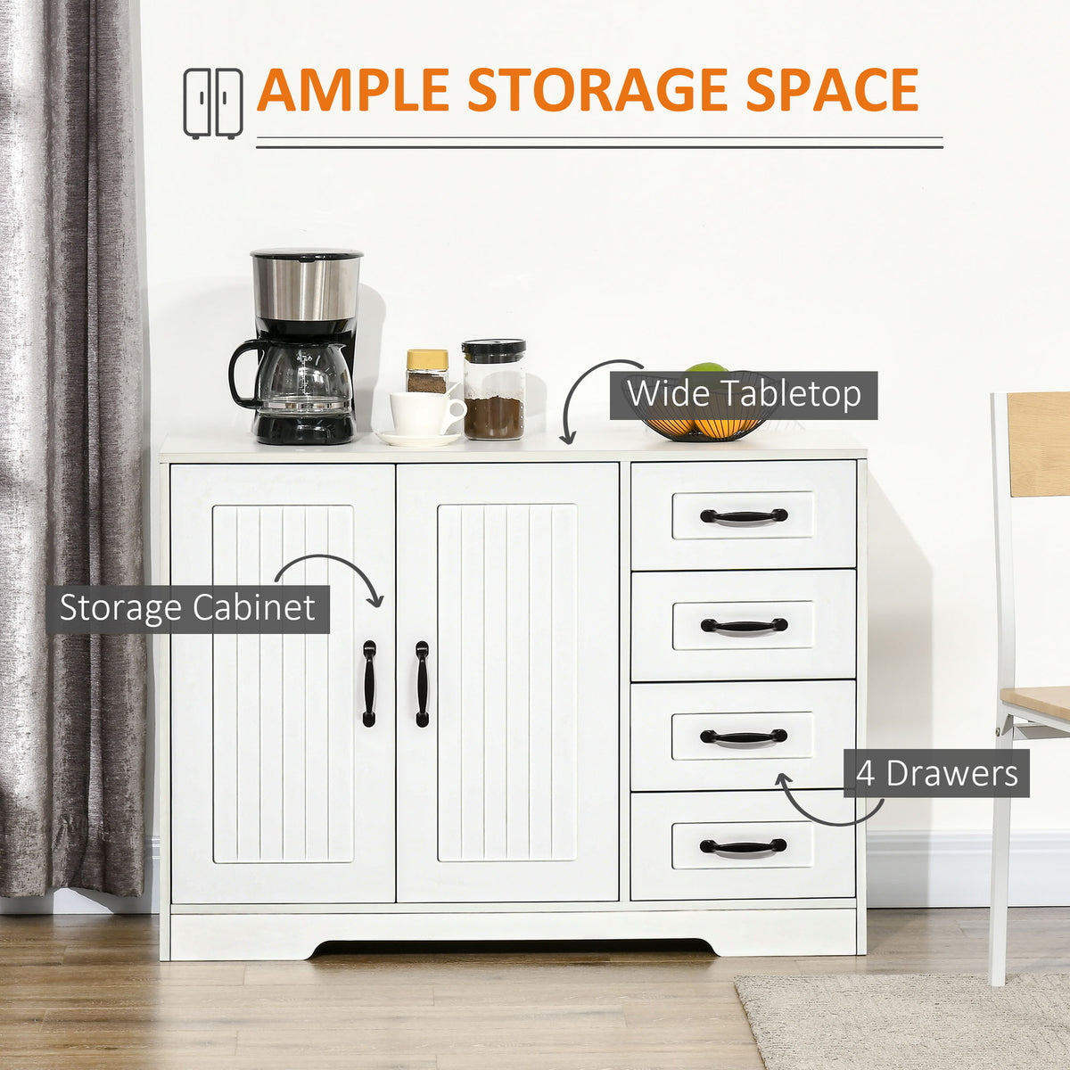 Modern storage sideboard buffet cabinet