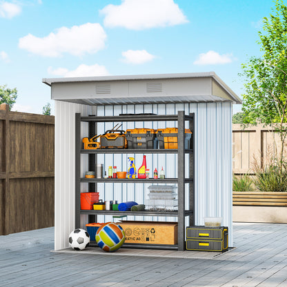 Galvanized Steel Outdoor Storage Shed with Sliding Doors