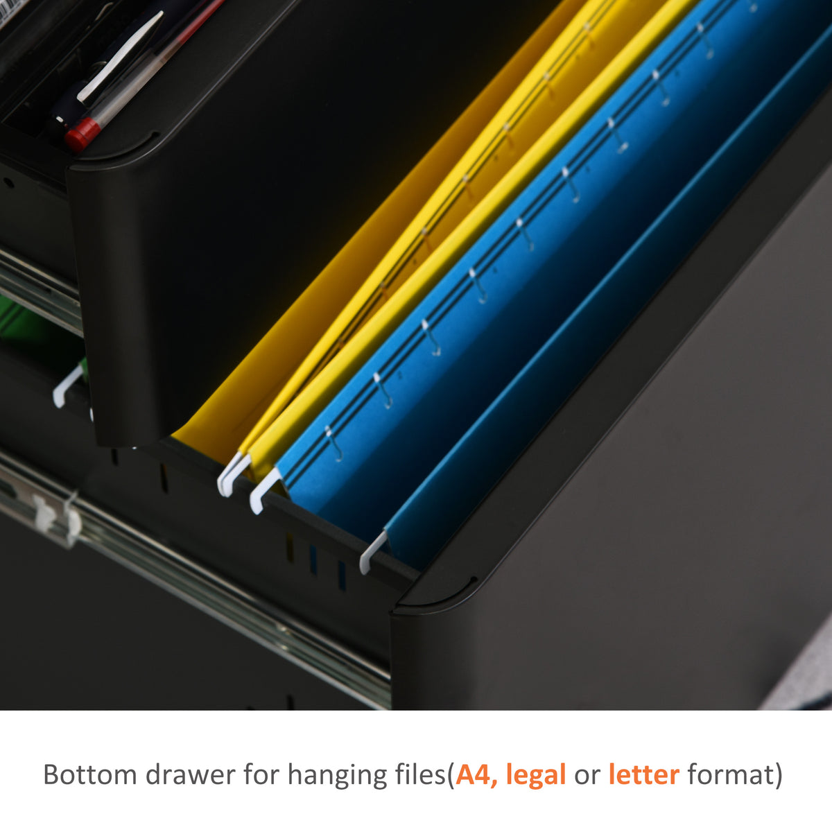 Mobile Filing Cabinet 3 Drawer with Wheels