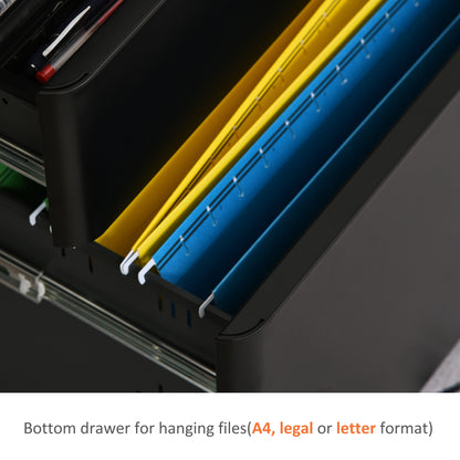 Mobile Filing Cabinet 3 Drawer with Wheels
