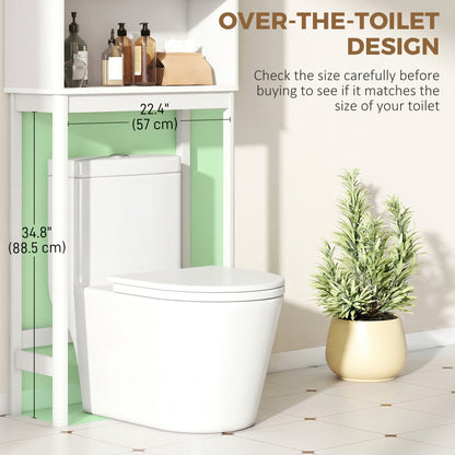 Over the toilet storage shelf