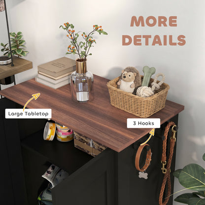 Dog Feeding Station with Adjustable Storage