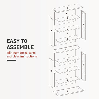 8-Tier Slim CD and DVD Storage Shelf