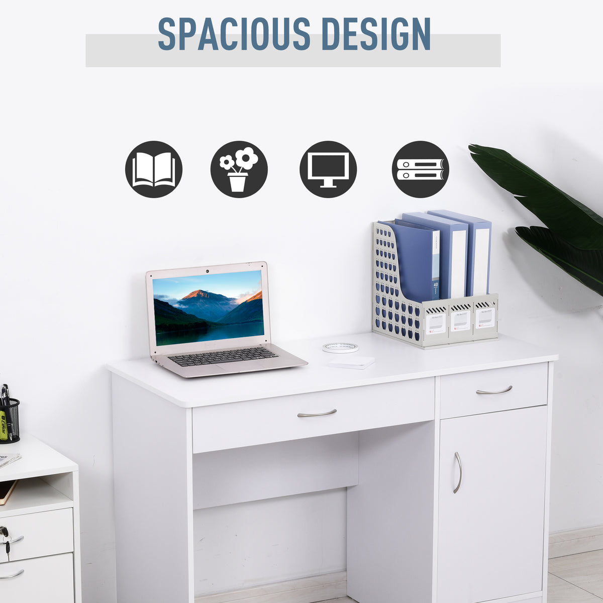 Computer Desk with Storage Drawers
