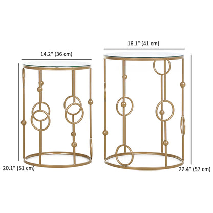 Nesting Coffee Tables Set — Set of 2