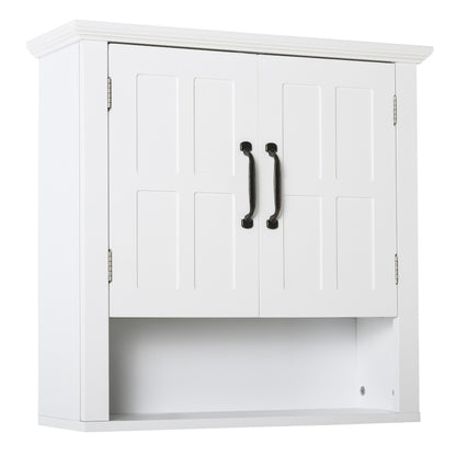 Armario de pared para baño con estante ajustable