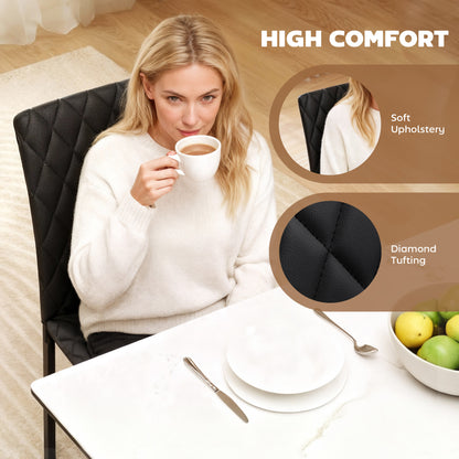 Juego de 4 sillas de comedor tapizadas