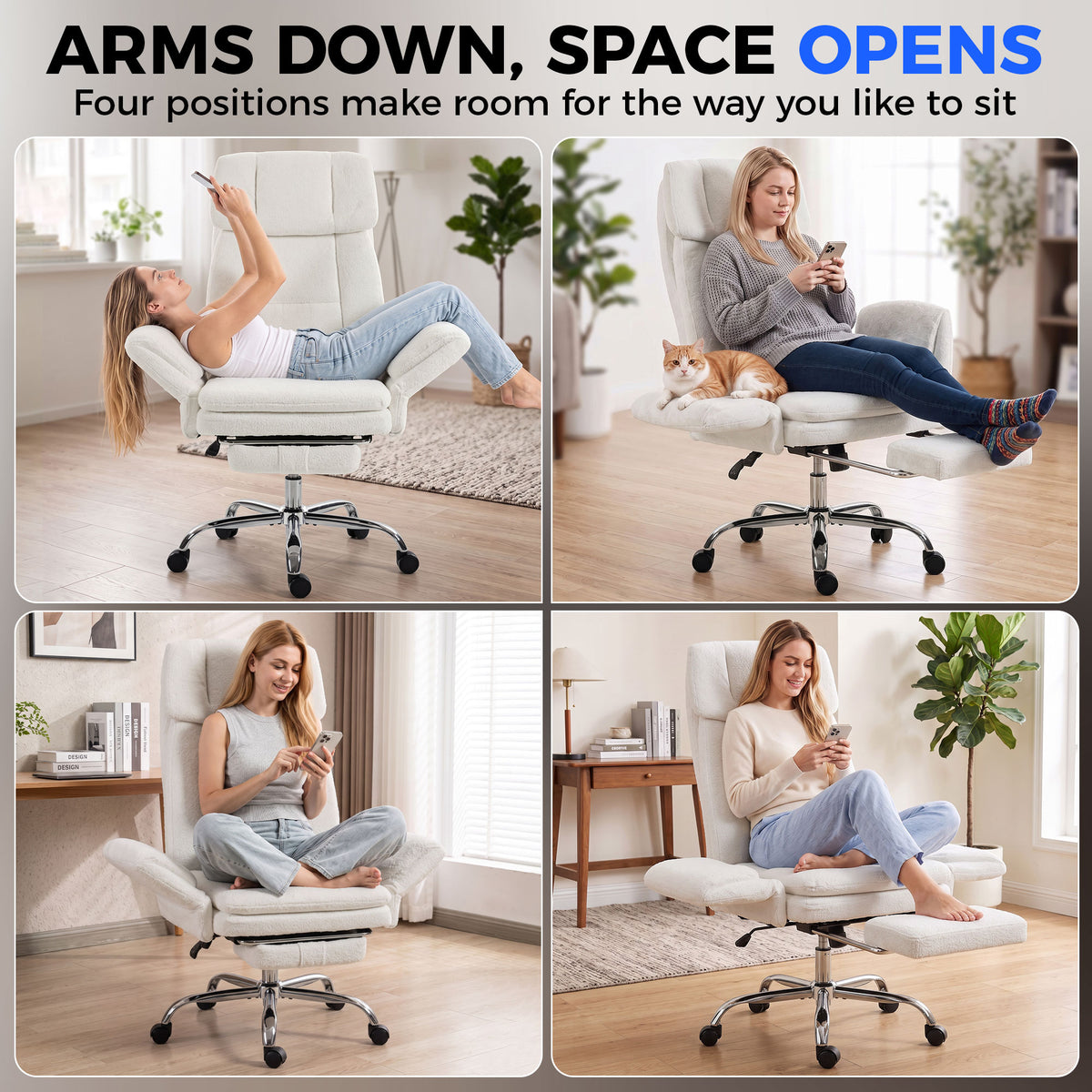 Silla de oficina ergonómica robusta para personas de gran talla