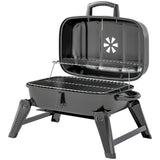 Foldable Charcoal BBQ Grill with Warming Rack
