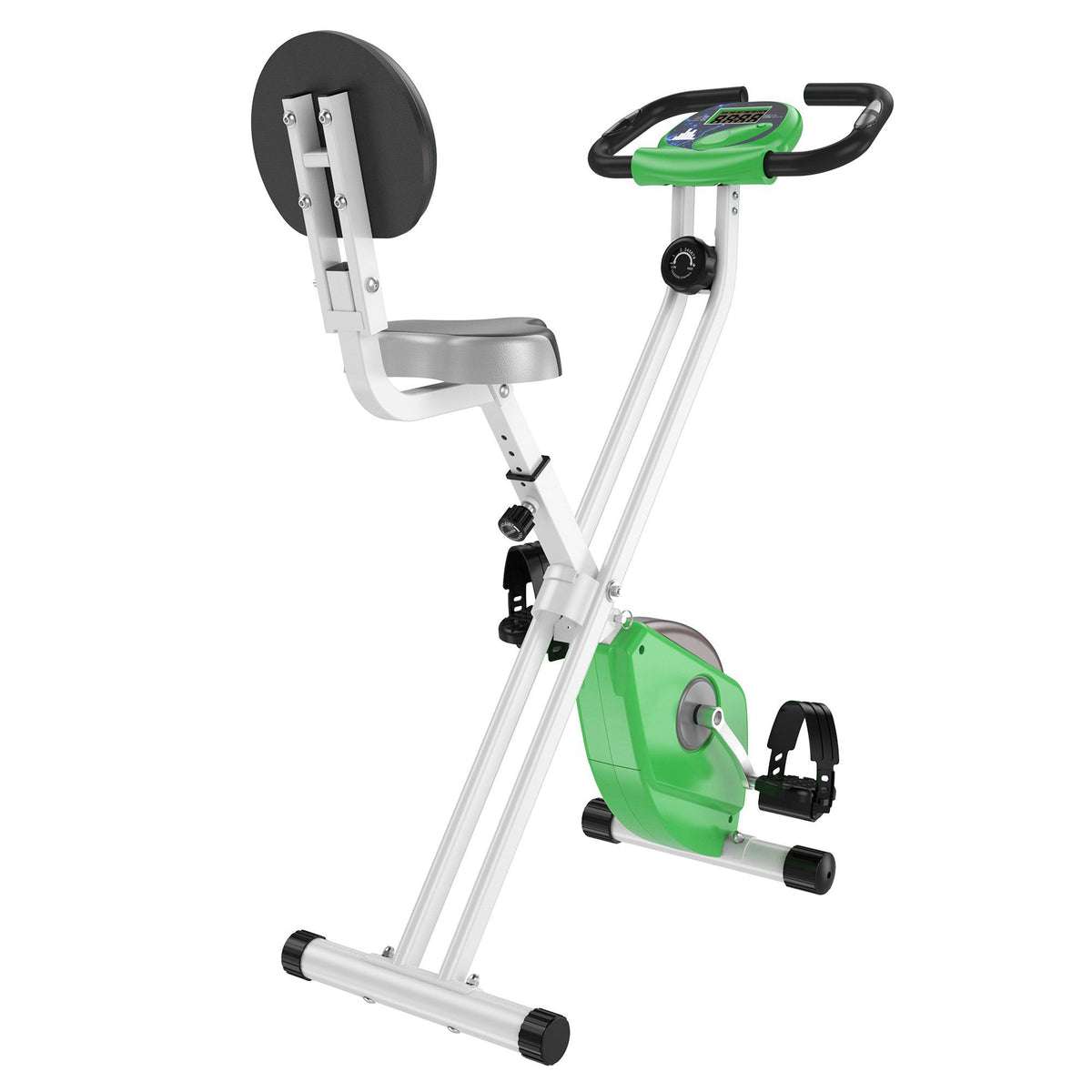 Foldable indoor stationary bike with magnetic resistance