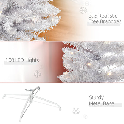 7.5ft Pencil Christmas Tree Realistic Pine Needles