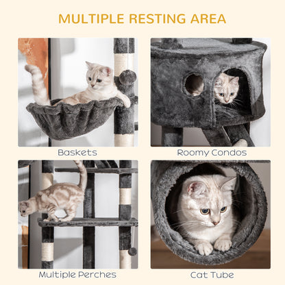 Árbol para gatos multinivel ajustable 240-260 cm