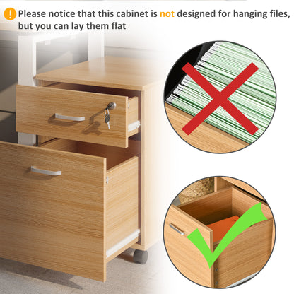 Mobile locking filing cabinet