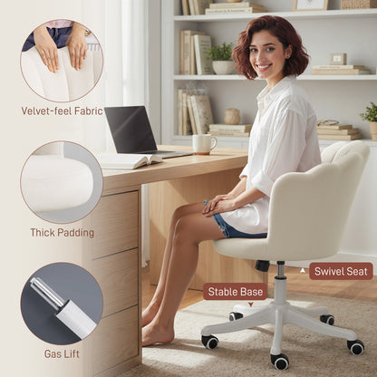 Office chair armless swivel adjustable height desk chair