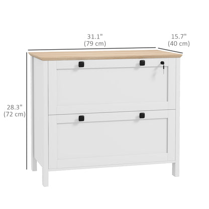 File Cabinet 2 Drawer Lockable with Adjustable Bar