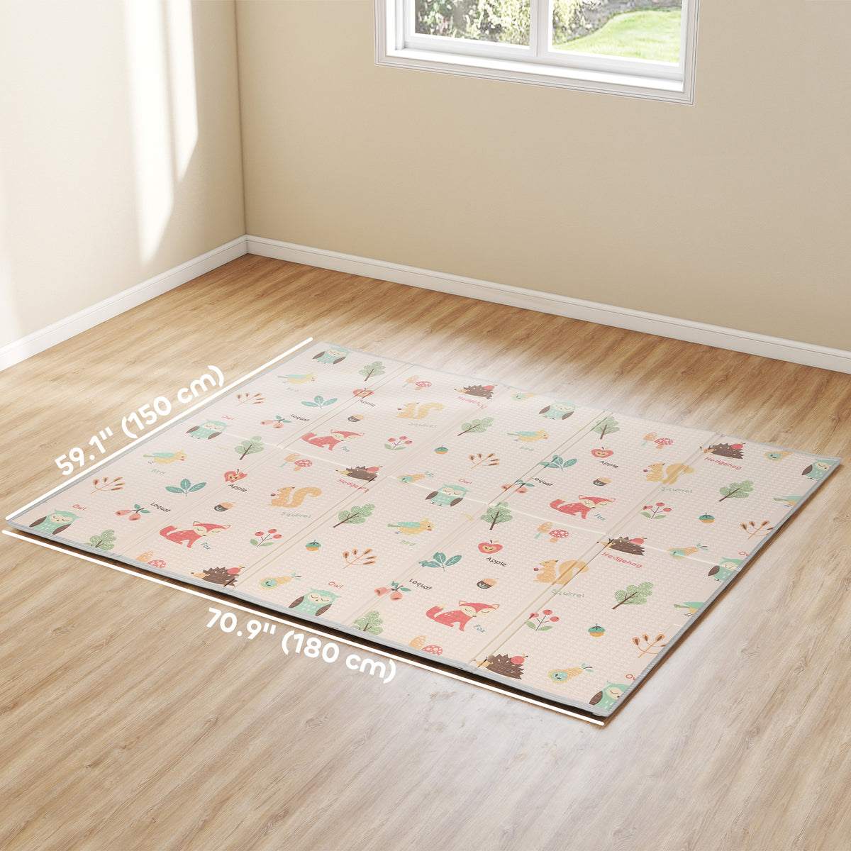 Foldable Double-Sided Baby Play Mat XPE Foam