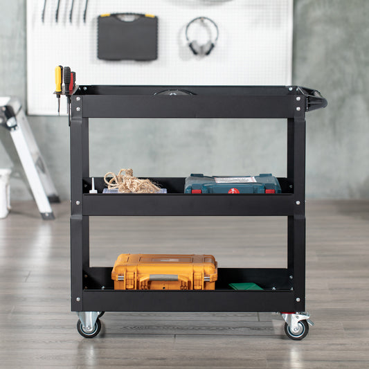 3-Tier Rolling Tool Cart 330 LBS Capacity