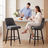 Modern swivel bar stools — Set of 2